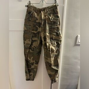 R13 Women’s Green Camouflage Cargo Pants